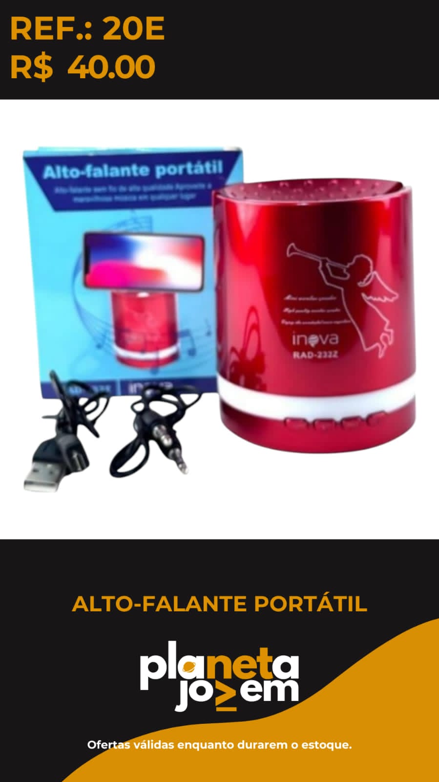 Caixa Alto Falante Portatil